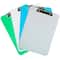 JAM Paper Assorted Letter Size Industrial Color Plastic Clipboards with Metal Clip, 4ct.